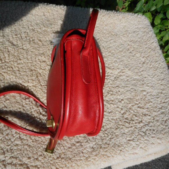 Vintage Coach NYC Mini Bag EUC Pre 1994, 9825 in Red - Picture 5 of 9